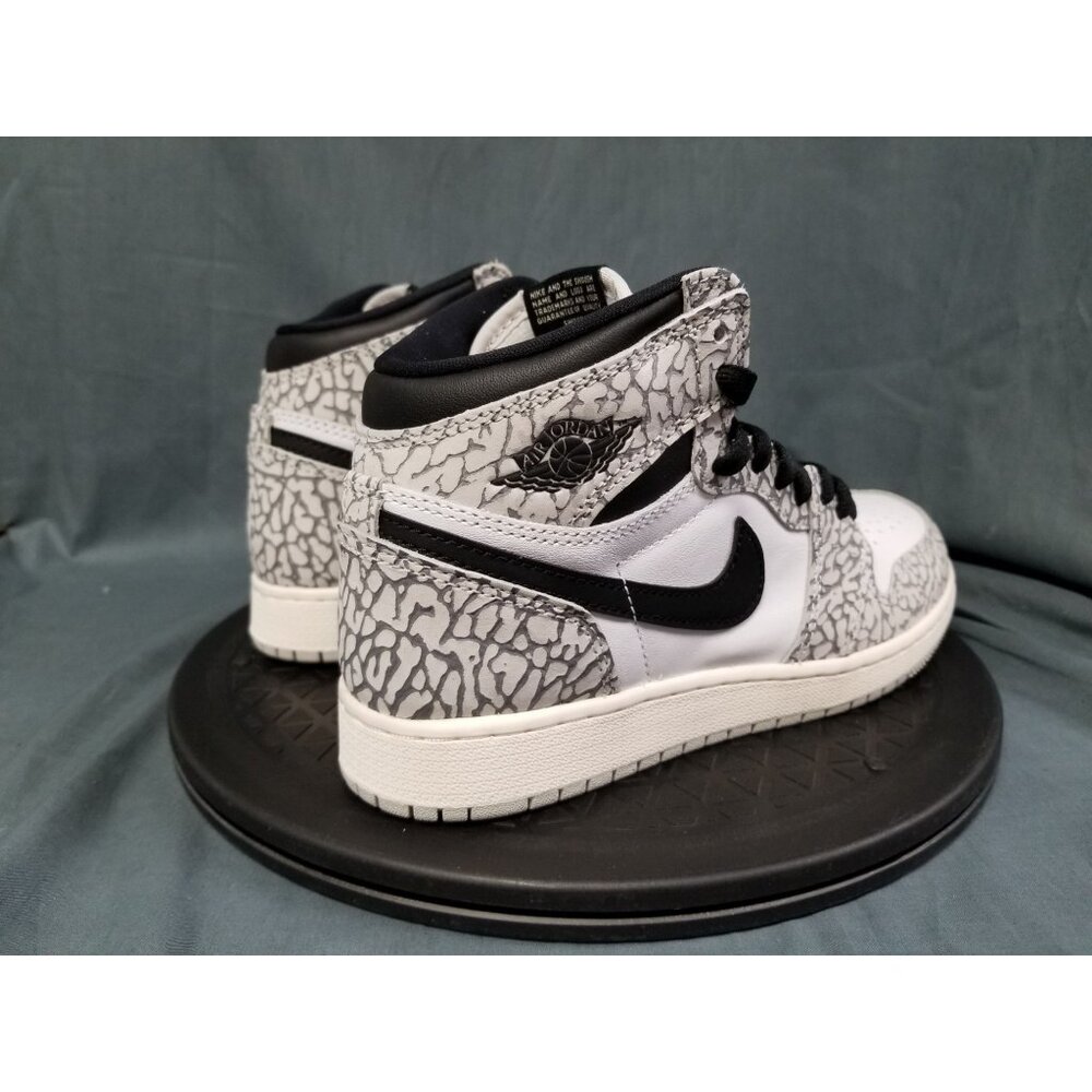 Jordan 1 Retro High OG White Cement (GS) White Size 4.5Y NEW NO BOX! - Picture 8 of 11